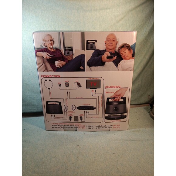 SIMOLIO Portable Wireless TV Speakers with Dialogue Clarifying, 621D - Picture 2 of 3